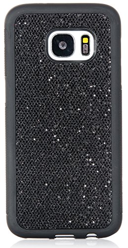 iSee Case Galaxy S7 Case, Bling Bling Glimmer Glitter Sparkle TPU Full Cover Case for Samsung Galaxy S7 (Glitter Black)