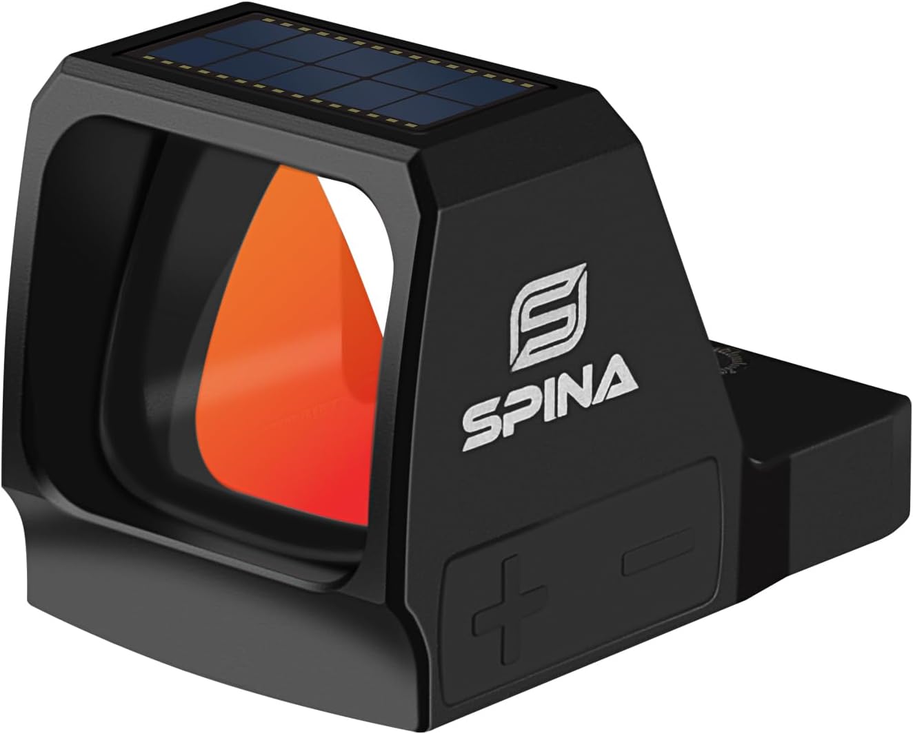 SPINA OPTICS Solar Red Dot Sight- Scorner Pro 1x22x25 3 MOA Reflex Red Dot Optics w 10 Brightness Setting for Pistols, Compatible with RMR Footprint for Handgun