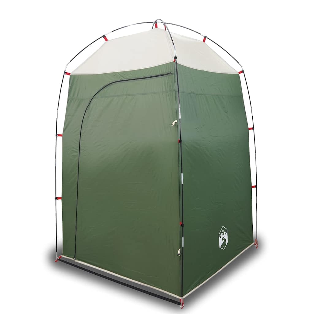 Portable Camping Shower Tent, 140x140x213 cm | Foldable privacy shelter with door, window, and carrying bag for outdoor toilet, dressing, and locker room use.
