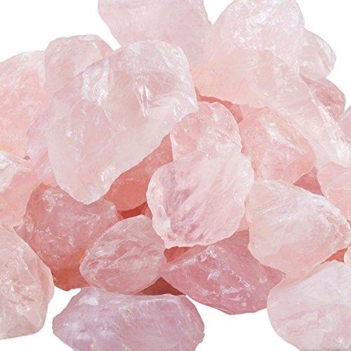 Rockcloud 1 lb Natural Crystals Raw Rough Stones for Cabbing,Tumbling,Cutting,Lapidary,Polishing,Reiki Crytsal Healing,Rose Quartz - Thumbnail 2