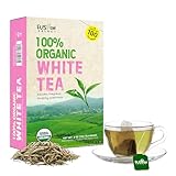 Fusion Select 100% Organic White Tea - Natural Herbal Infusion for Calmness, Relaxation, Wellness - Rich in Vitamins & Antioxidants - Zero Calories, Sugar, Fat - 100 Organic Premium White Tea Bags