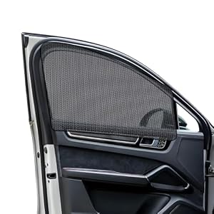 2PCS Car Window Shade, 19.3″×29.1″ Magnetic Auto Front Side Window Cling Sunshade, Car Window Screen for Sun, Glare and UV Rays Protection, Vehicle Sun Shades for Baby