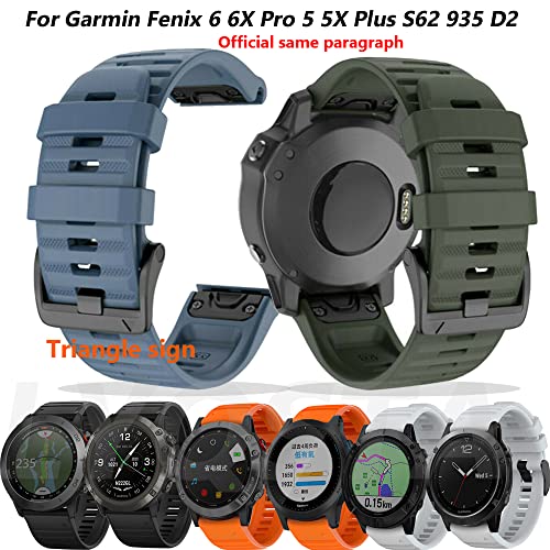 Correa de silicona Garmin Fenix 6X de ajuste rápido 26mm Agate 2