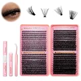 RITALASH Lash Extension Kit DIY Lash Clusters 800pcs Cluster Lashes Individual Lashes Book Set Eyelash Extension Kit with Lash Bond and Seal,Lash Remover,Lash Tweezers(20D+40D+60D+100D Kit,8-16mm)