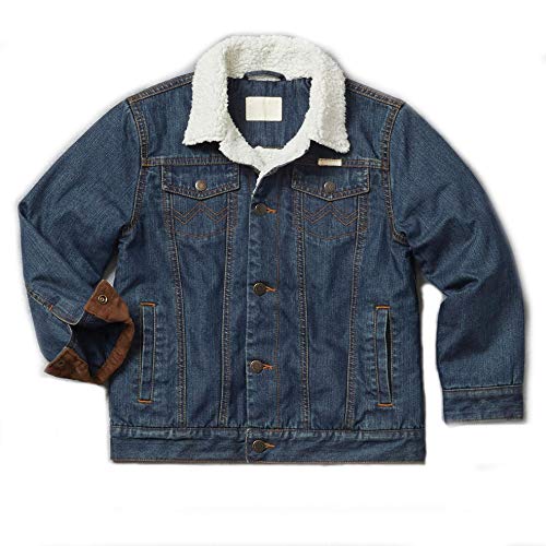 Image of Wrangler Western Lined Jacket, Blanket Indigo, Small