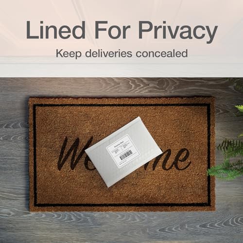 Image of Quality Park Bubble Mailers, 4 x 8 Shipping Envelopes, Self-Seal, Durable White Padded Envelopes, Redi-Strip Peel Off Closure, 50 Per Box (QUA85929)