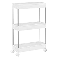 SONGMICS Carrello Portaoggetti a 3 Livelli, Carrello con Ruote