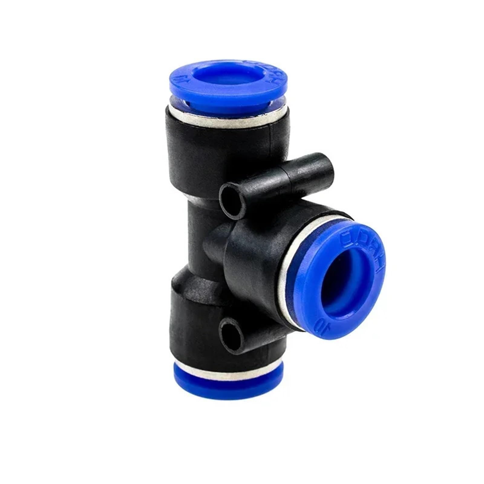 Sportansaugung 50/200 Stück PE-Pneumatikverschraubungen 4/6/8/10/12/14/16 mm T-Stück mit 3-Wege-Kunststoff-Schlauchverbinder(PE-4,200Pcs)