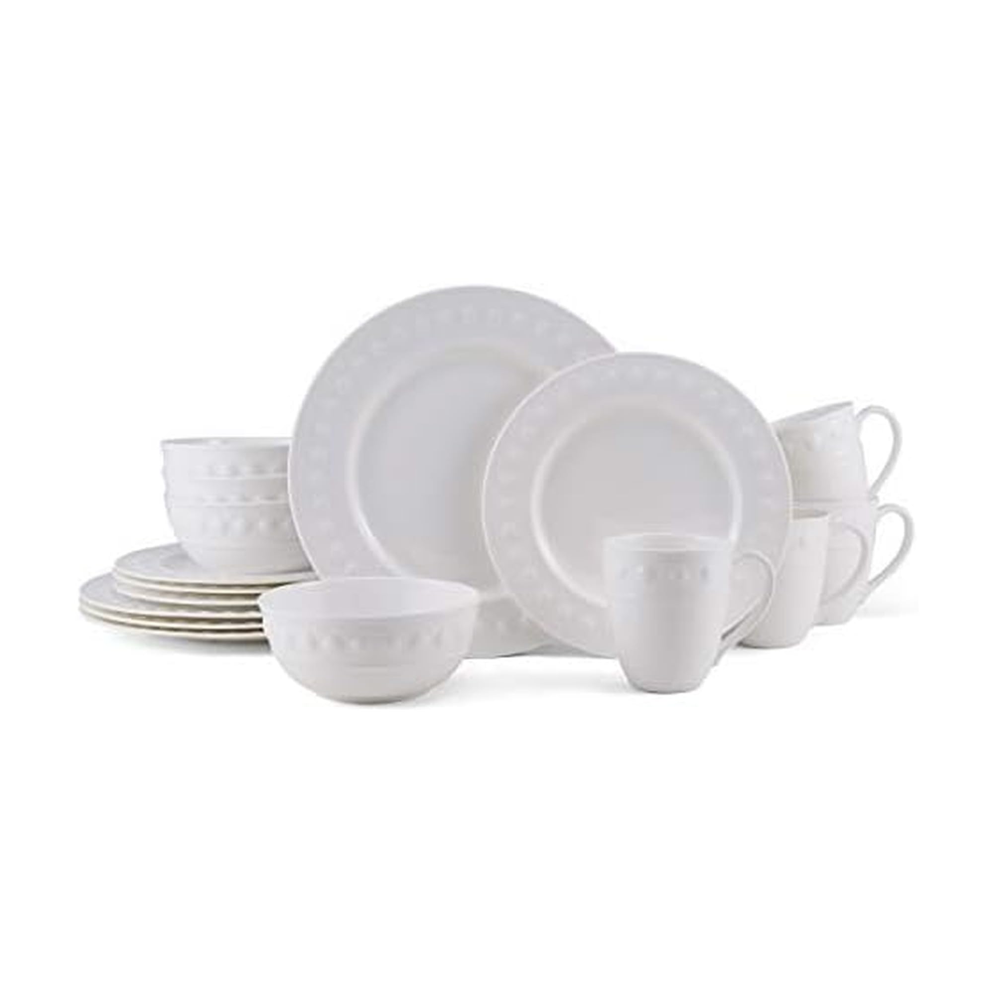 Amazon.com | Mikasa Eden Chip Resistant 16-Piece Dinnerware Set