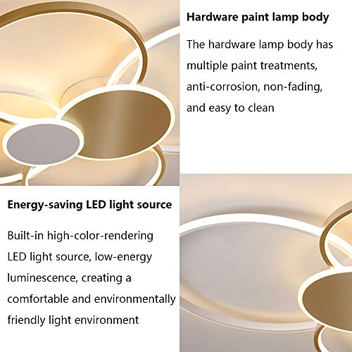 Lumière variable de 3000K à 6000K pour ce plafonnier LED télécommandé géométrique - 2
