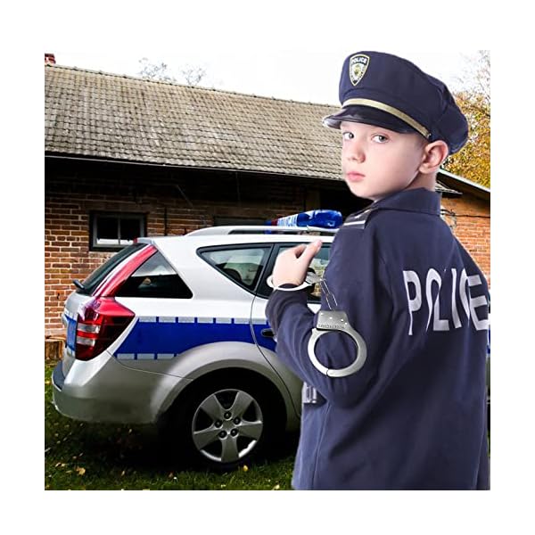 Handschellen Kinder 2 Handschelle Polizei Spielzeug Handschellen Kinder Metall Kinderhandschelle mit 4… – Bild 6
