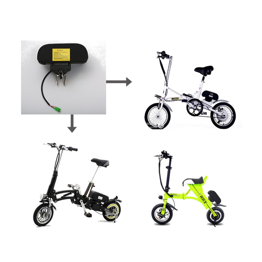 Pacco Batteria agli ioni di Litio Ricaricabile da 24V, 36V, 8Ah, 10Ah, 12Ah, 15Ah per Kit Motore da 200W a 600W con Display di Potenza, Protezione BMS e caricabatteria.,36v10ah