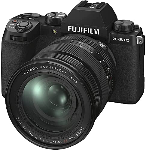 Fujifilm X-S10 Appareil Photo avec Objectif XF16-80mmF4 R OIS WR Noir