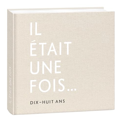 mintkind Livre de naissance bébé 0-18 ans – Album d'anniversaire à compléter, couverture en lin beige, souvenirs précieux, journal de bord pour bébé,...