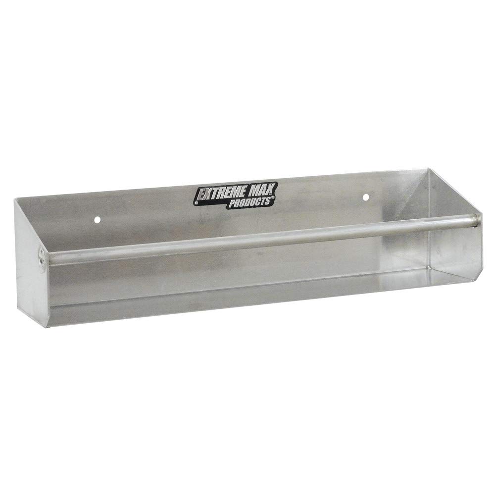 Extreme Max 5001.6062 Wall-Mount Aluminum Tie-Down Hanger Storage Rack Shelf for Enclosed Race Trailer Shop Garage Storage