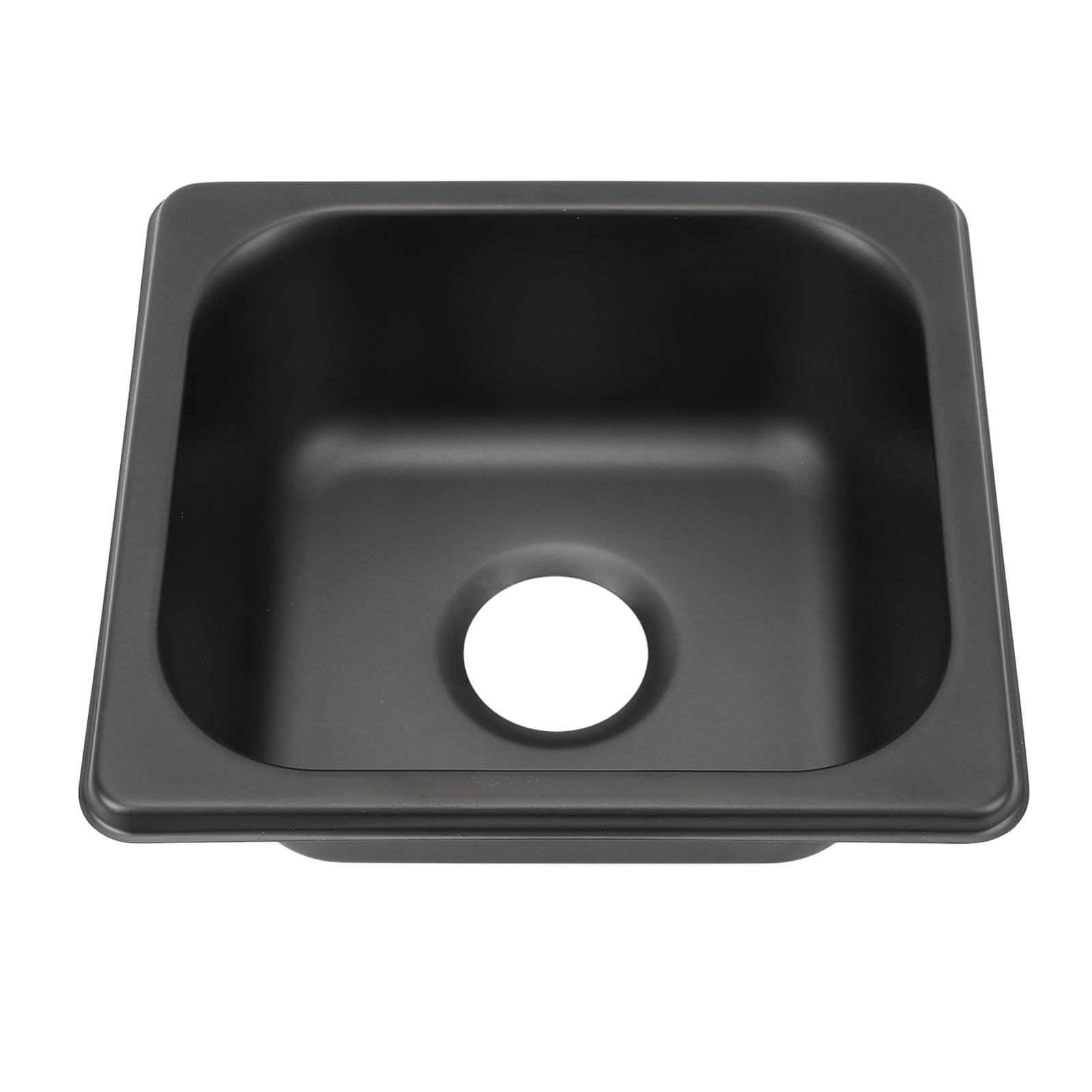 Cryfokt RV Sink, 175 X 160 X 70mm Stainless Steel RV Sink Hand Wash Basin Boat Sink Van Sink, Kitchen Sink with 40mm Outlet for Outdoor Kitchen Trailer Sink Bar Sink