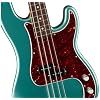 Fender American Professional Classic Precision Bass - Faded Sherwood Green Metallic Bundle with Gig Bag, Strap, Cable, and Guitar Cleaning Kit