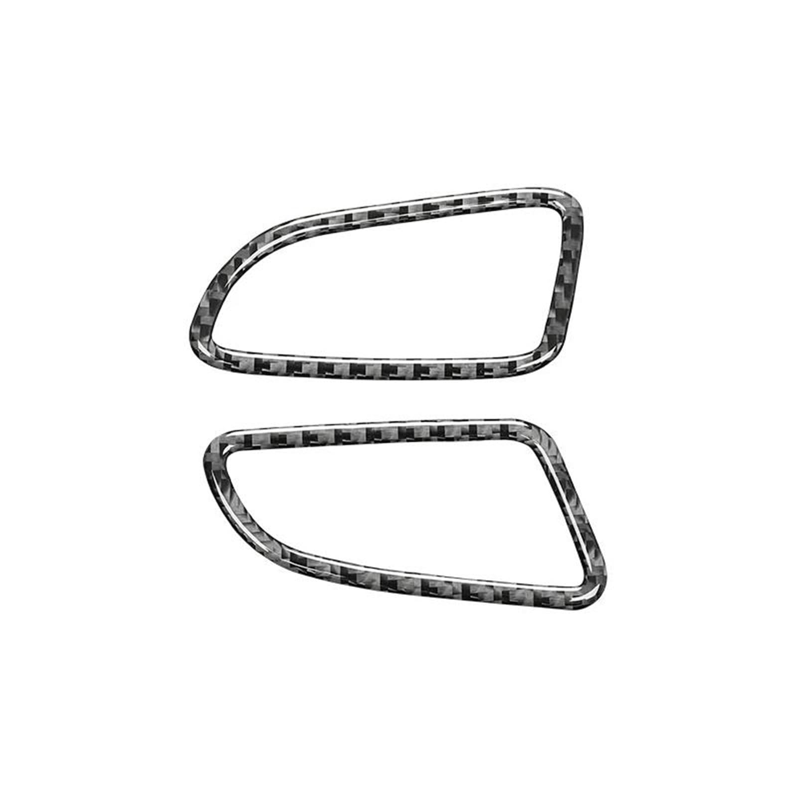 Carbon Fiber Dashboard Air Vent Outlet Trim Frame Sticker for Mercedes for Benz W205 C180 C200 C300 C GLC Class 2015-2022 KISSGPIPOL(Right-Hand Drive)