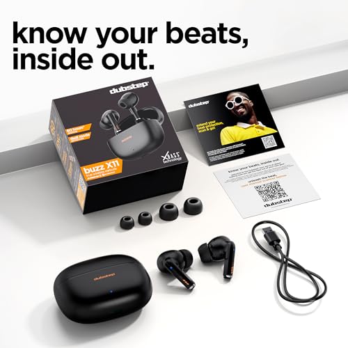 Dubstep Buzz X11 Wireless Earbuds, Phantom Black - Image 6