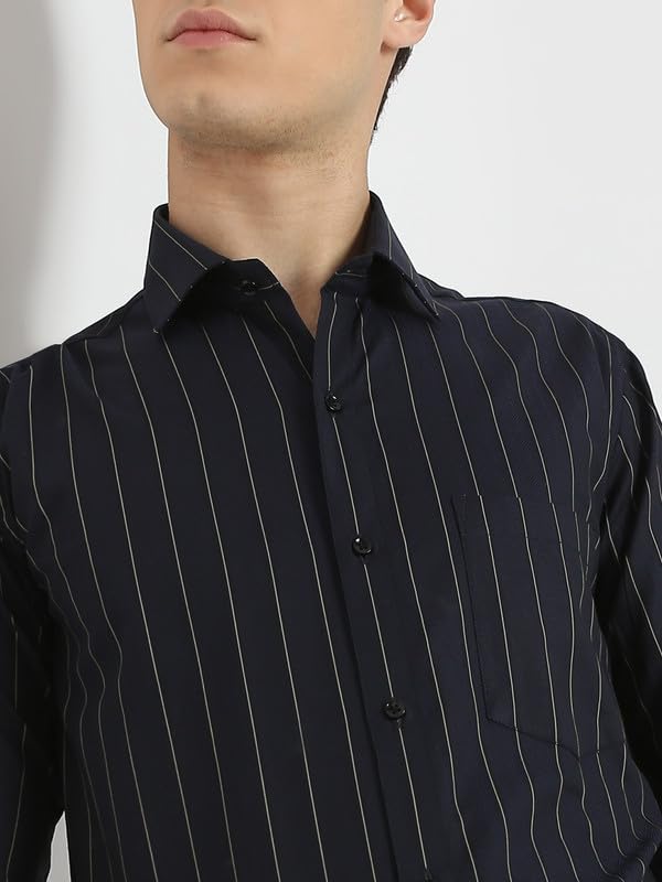 Image of Men's Striped Cotton Formal Shirt