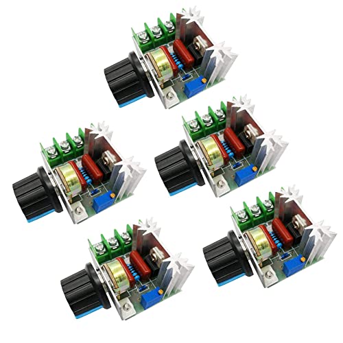 Regolatore Di Tensione SCR 10000W 110V-230V - Modulo Dimmer Elettronico A Tiristore Per Controllo Velocità Motore, Luci E Riscaldatori - Con Ventola Di Raffreddamento - 2