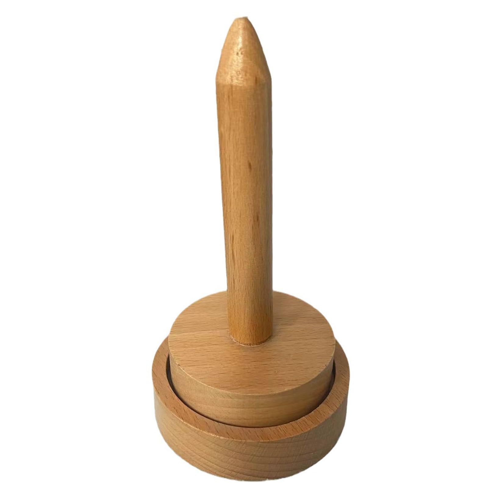 Hsioluted Wood Yarn Holder Rotating Thread Yarn Holder Stand, Rotating Wood Dispenser Thread Spool Quilting