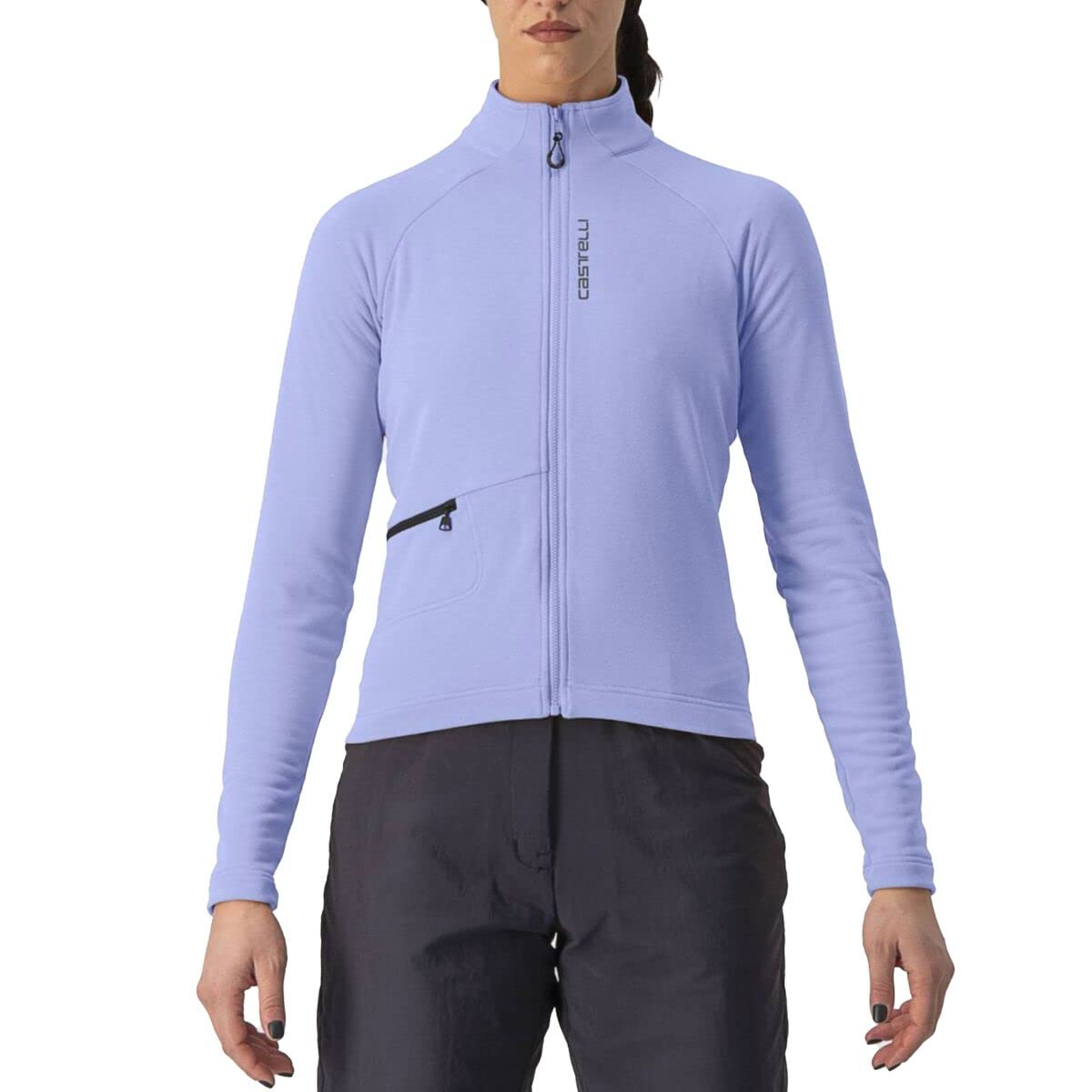 CASTELLI 4522539-534 UNLTD Trail W JRS Women's Sweatshirt Violet Mist/Dark Gray M