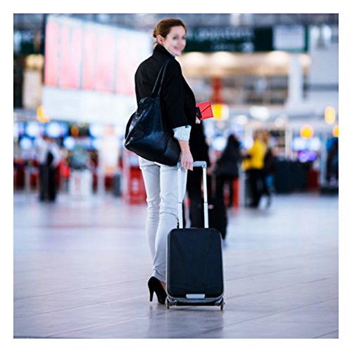 Zoppen Mulit-Purpose Rfid Blocking Travel Passport Wallet (Ver.4) Trifold Document Organizer Holder, Raspberry Red #TOP6