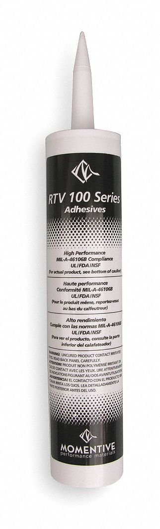 Momentive RTV 109 One Part Silicone Sealant, 10.1 Ounce Caulker, Aluminum (Pack of 1)