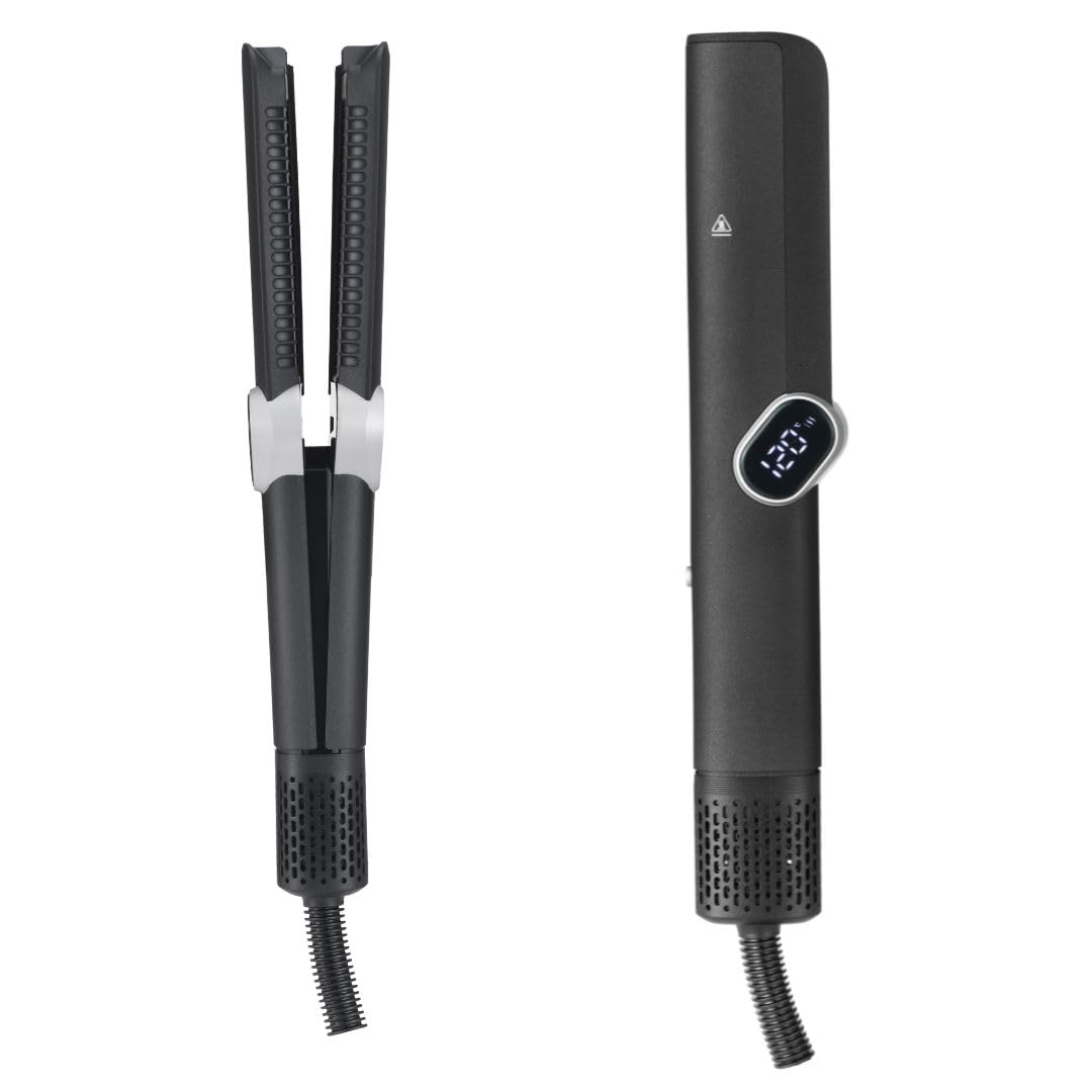 SENYA Piastra per capelli Fusion – senza piastre riscaldanti – liscia e asciutta allo stesso tempo – Asciugacapelli Wet & Dry – senza danni termici – Display LED per temperatura