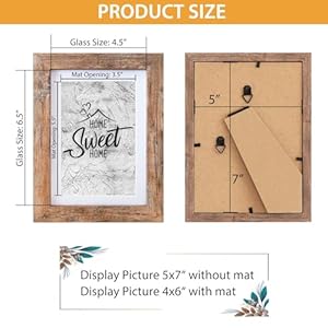 Califortree5x7pictureframecandisplayphoto4x6withmatwoodframewithshatterproofplexiglasshorizontalandverticaldisplayforwallandtabletoprusticbrown Urban Country Home Decor Califortree 5×7 picture frame can display photo 4×6 with mat wood frame with shatterproof plexiglass horizontal and vertical display for wall and tabletop rustic brown urban country home decor