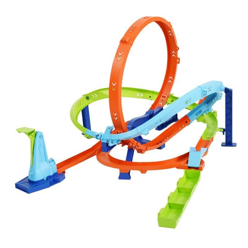 Hot Wheels: Pista Ciclón y Coche 1:64, 2 Formas de Jugar