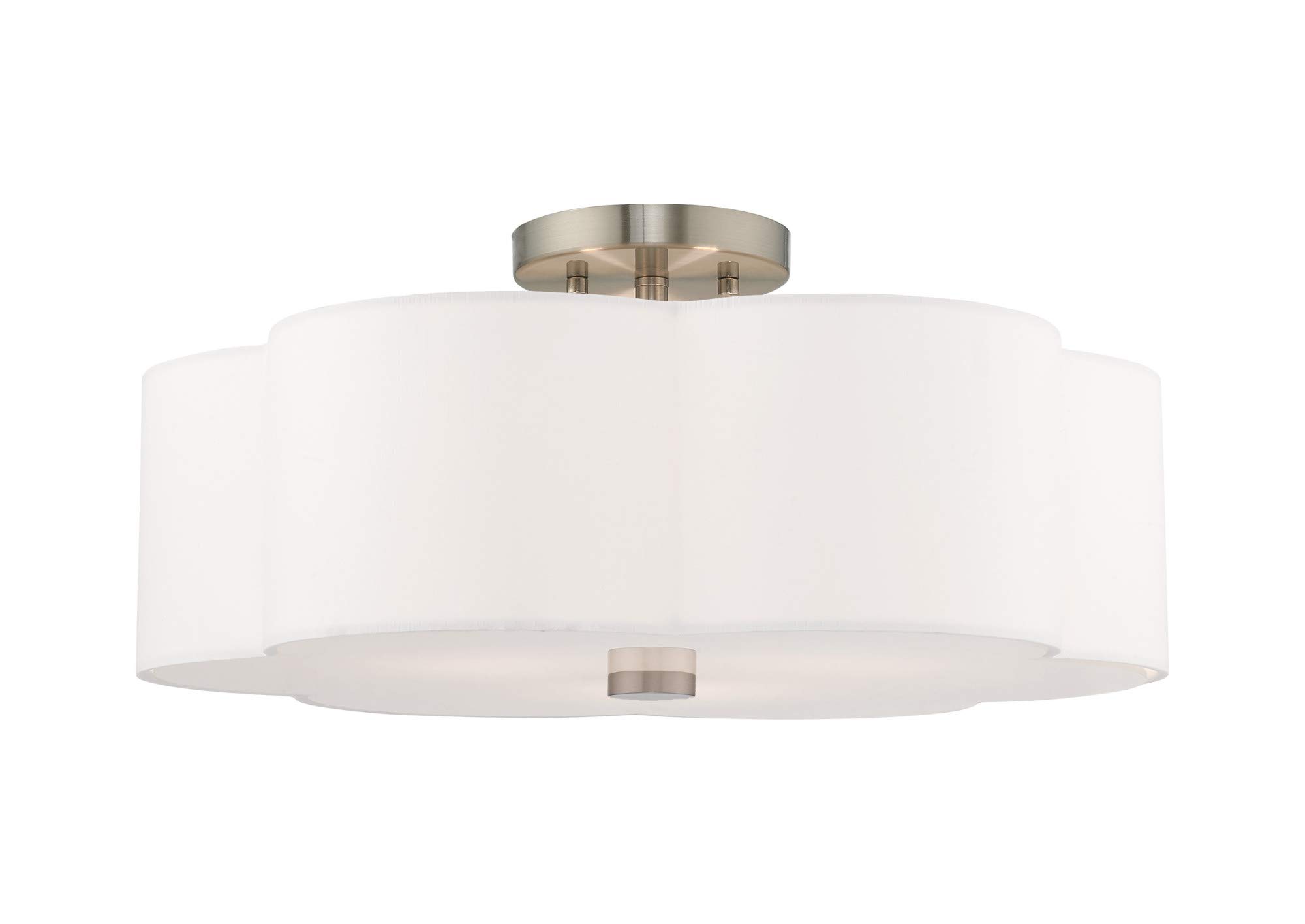 Livex Lighting 3 Lt Brushed Nickel Ceiling Mount