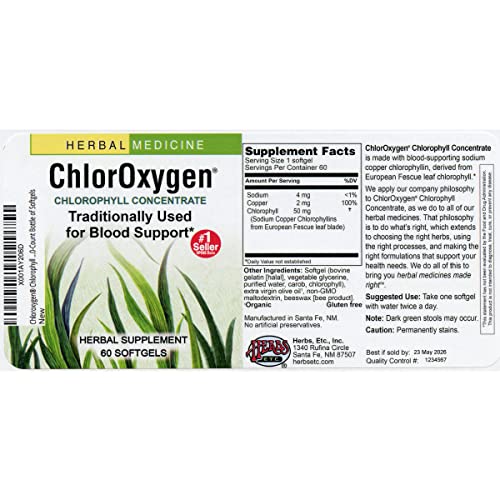 Herbs Etc. CHLORO60 Chloroxygen, Chlorophyll Concentrate Dietary Supplement thumb #1