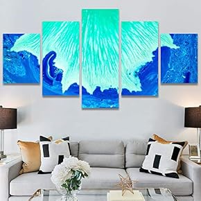 SIGNWIN 5 Panel Canvas Wall Art Modern Art...