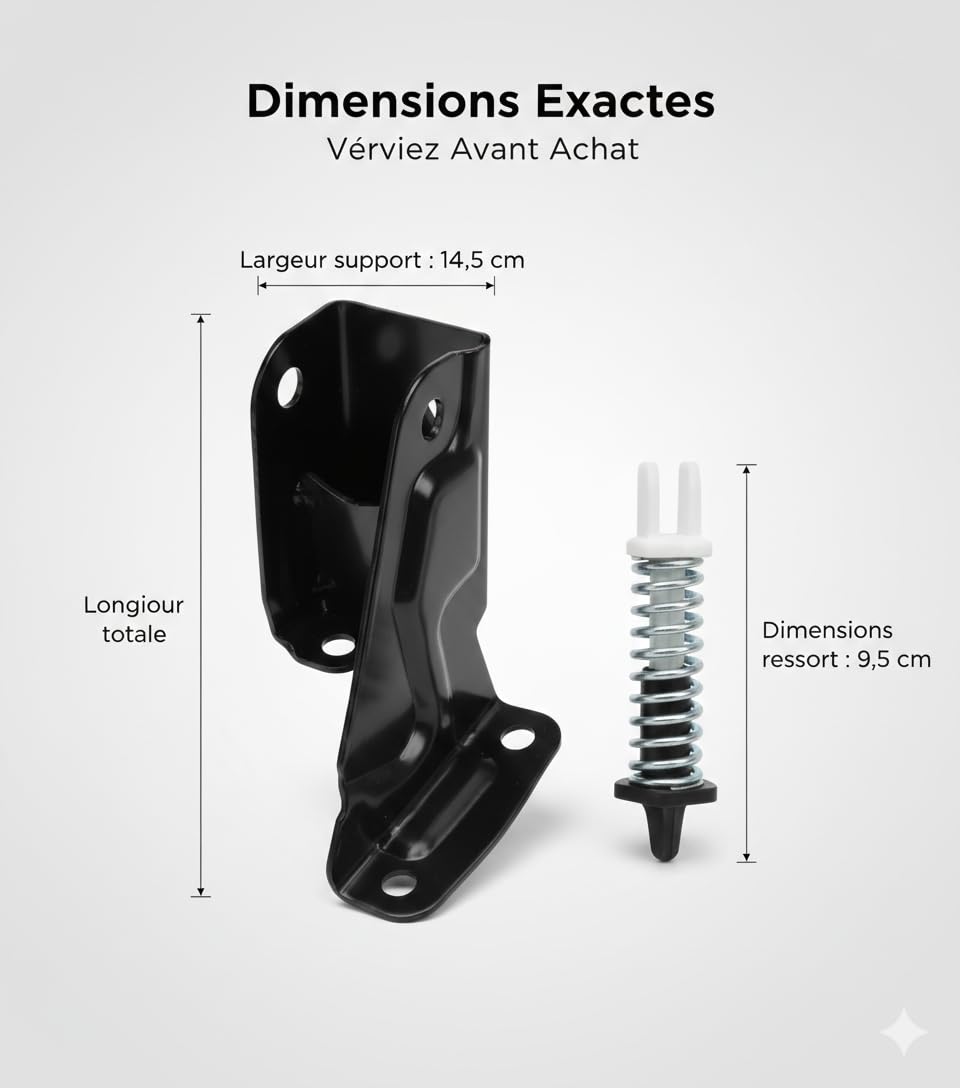 Pédale d'Embrayage avec Guide en Plastique et Support, Compatible avec Opel Vivaro, Renault Trafic 2, Nissan, Modèle C4 Picasso Berlingo Dispatch 7701053596 7701208109