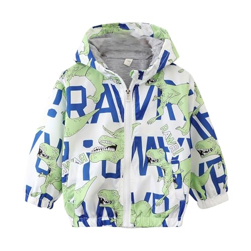 Kids Boys' Hooded Cartoon Car Jacket Windbreaker Outerwear Jackets Girls Sweatshirts Zipper Rainproof Tops Streetwear