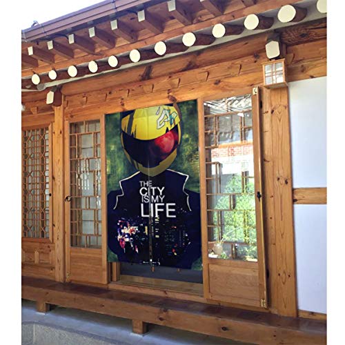 Hkdfjg Anime Du-rar-ara Door Curtains Blackout Protection Privacy Dust-Proof Door Curtain Blind for French Door Panel Doorways or Windows Wall Mount Multifunction Door Curtain