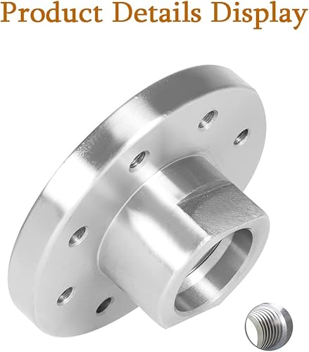 Miniatura 5 de kimllier Placa frontal de torno de acero de 3 pulgadas para torno de madera, apta para husillo de 1 pulgada x 8TPI sin tornillo