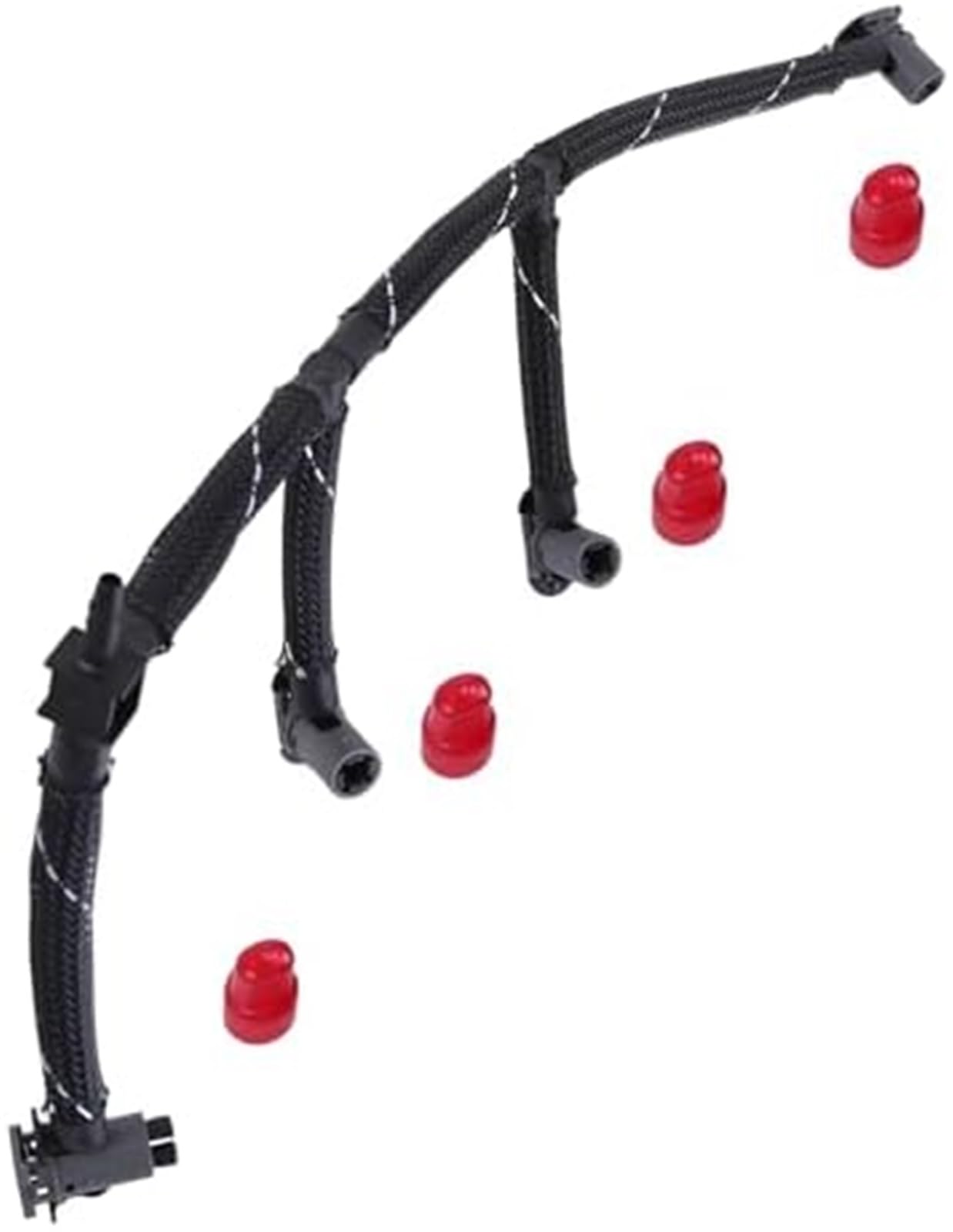 Tubo flessibile di ritorno dell'iniettore di carburante compatibile con Seat, 1.6TDI DGTE dal 2017 in poi. Sostituisce il tubo flessibile di ritorno dell'iniettore di carburante 04L130235B 04L13