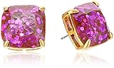kate spade new york Small Square Studs Purple Multi-Glitter Stud Earrings