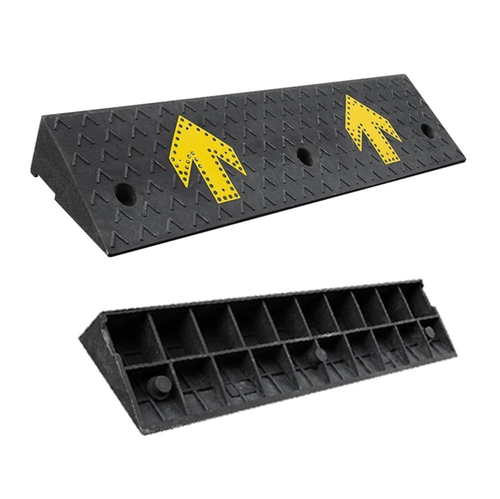 4-20cm Alto Rampas De Bordillo, Rampa De Carga De Goma Rampa De Umbral Resistente, Rampa De Acceso Antideslizante para Entrada Escalones(100x25x4cm/39x10x1.5in)
