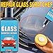 Window Scratch Remover, 120ml Window Scratch Repair with Sponge, Auto Glass Polishing Liquid, Glass Polishing Solution, for Detailing, Automotive, Garage, Household, Daily Commuting, Travel, Truck, S
