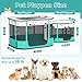 BUFOR Portable Cat Playpen, Foldable Pet Dog Playpen, for Kitten Puppy Play Pen Indoor/Outdoor, Cats Enclosure Cages Tent with Carrying Case, 600D Oxford 8-Rods, 32