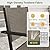 Aoxun 7-Piece Patio Table and Chairs Set for 6, All Weather Outdoor Dining Set with 6 Textilene Chairs and 1 Rectangular Metal Table, Patio Dining Sets for Backyard, Garden and Poolside, Brown