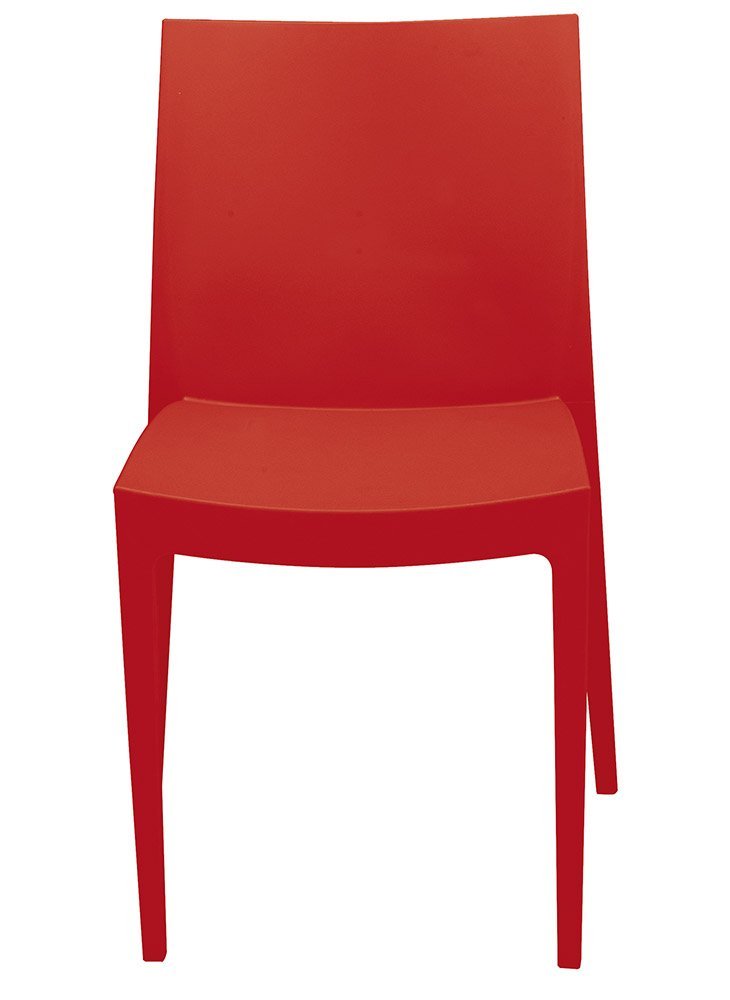 Grandsoleil S6224R Green Boheme Venice Greenpol-Sedia impilabile, 51 x 49 x 80 cm, Colore: Rosso, Polimerico Verde