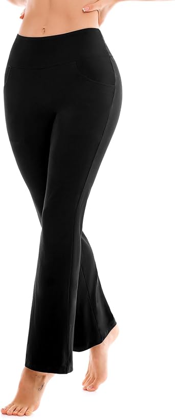 SINOPHANT Flare Leggings for Women with Pockets,Yoga Pants Women High Waisted Bell Bottoms Bootcut Yoga Pants