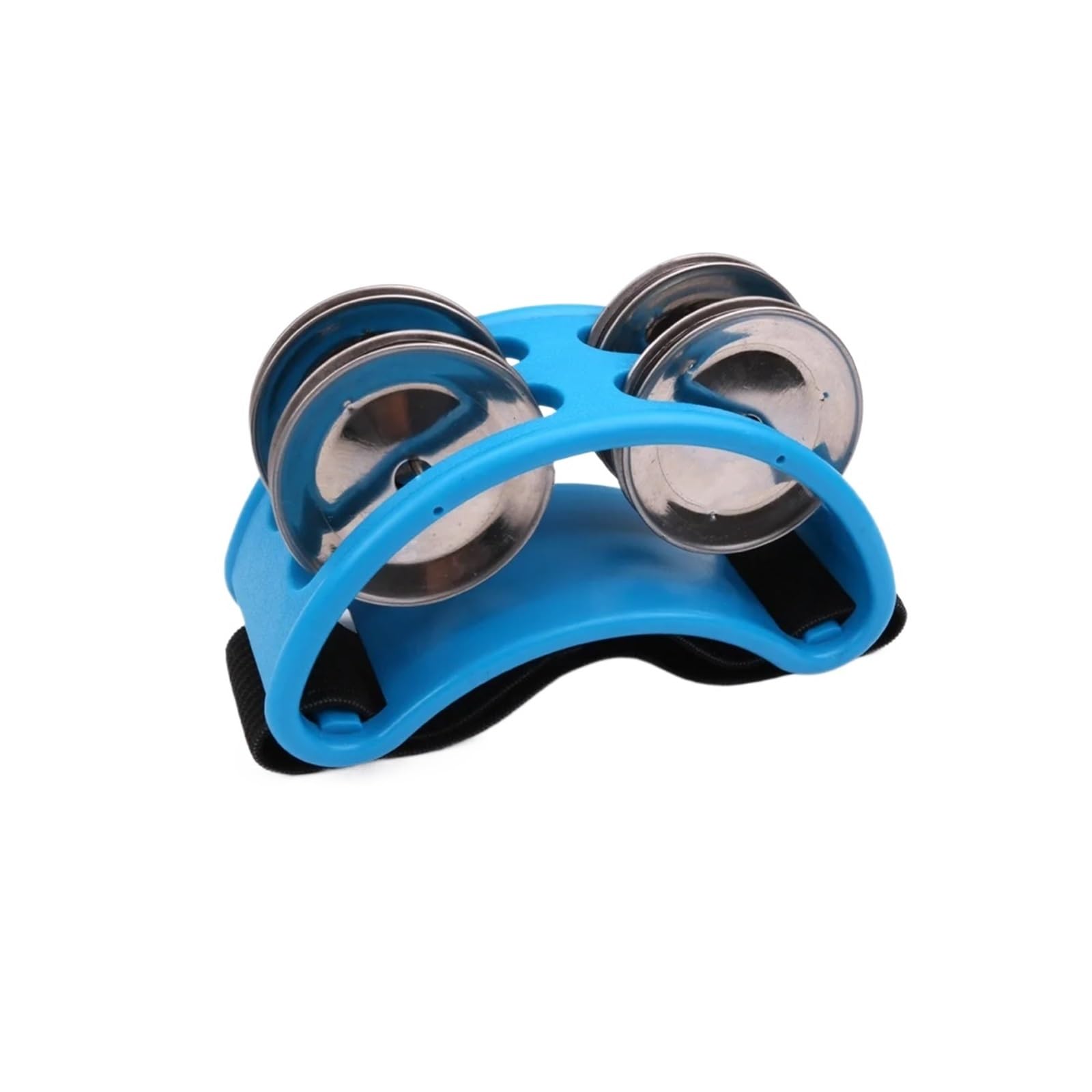 LXLAEOANG Outdoor Furniture Backrest Seat Cushion Elliptical Drum Companion Hand Foot Jingle Musical Educational Tambourine Percussion Instruments for KTV Party(Blue)
