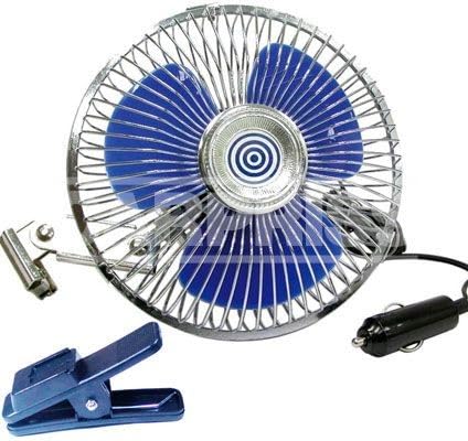 Carpriss 70570012 Ventilador Metal 12V Oscilante 20Cm