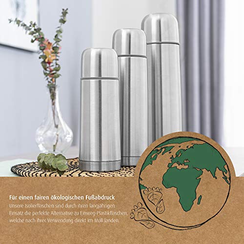 reer Roestvrij stalen isolatiefles PURE, 450 ml ? klein, handig, ideaal voor de baby, met geïntegreerde beker, zilver… - Image 7